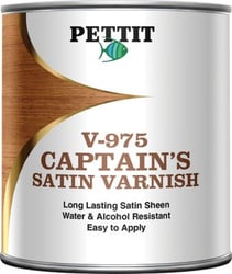 Picture of Pettit Paint 8797508 Captain's Satin Sheen Varnish Quart