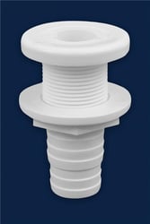 Picture of Attwood Marine 38741 Polypropylene Thru-Hull Connector 1-1/8" White
