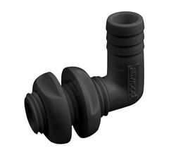 Picture of Attwood Marine 38801 3/4 Inch Black 90 Degree Through-Hull Connector