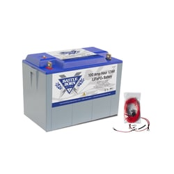 Picture of Battle Born Batteries BB10012H 100Ah 12V LiFePO4 Deep Cycle Heated Battery