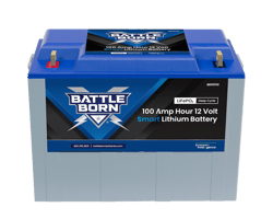 Picture of Battle Born Batteries BB10012I 12V 100Ah Smart LiFePO4 Deep Cycle Battery with Bluetooth