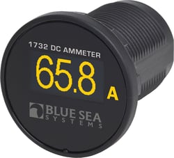 Picture of Blue Sea Systems 1732BSS Mini OLED Ammeter 100A DC Digital Display