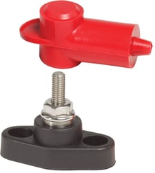 Picture of Blue Sea Systems 2010-BSS Mini Power Post #10-32 Stud with Red Cover