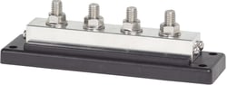 Picture of Blue Sea Systems 2104-BSS Powerbar 600 Amp Bus Bar with 4 Stud Terminals