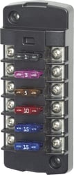 Picture of Blue Sea Systems 5037BSS ST Blade Fuse Block 6 Circuit Independent