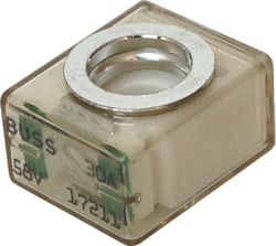 Picture of Blue Sea Systems 5175-BSS Terminal Fuse 30 Amp with Clear Indicator