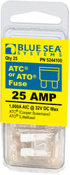 Picture of Blue Sea Systems 5244100-BSS ATO/ATC Blade Fuse 25 Amp 25-Pack
