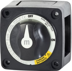 Picture of Blue Sea Systems 6011200BSS M Series Dual Circuit Plus Battery Switch 300A Continuous