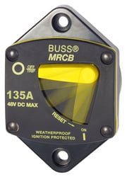 Picture of Blue Sea Systems 7047BSS 187 Series 135A Thermal Circuit Breaker Panel Mount