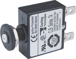 Picture of Blue Sea Systems 7053BSS 7A Push Button Circuit Breaker