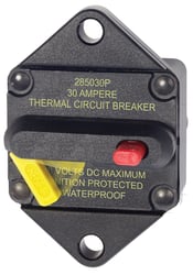 Picture of Blue Sea Systems 7081BSS 30A Thermal Circuit Breaker Panel Mount 48V DC