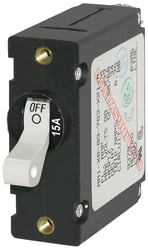 Picture of Blue Sea Systems 7210BSS 15A Magnetic Circuit Breaker White Toggle