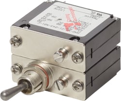 Picture of Blue Sea Systems 7317-BSS A-Series Toggle Circuit Breaker 50A Double Pole
