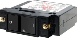 Picture of Blue Sea Systems 7403BSS A-Series Single Pole Flat Rocker Circuit Breaker 15A