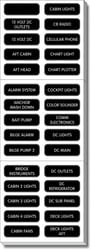 Picture of Blue Sea Systems 8039BSS DC Panel Extended Label Kit - 120 Piece Set