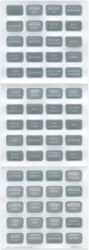 Picture of Blue Sea Systems 8217-BSS DC H2O Compact Panel Label Kit Gray