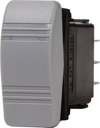 Picture of Blue Sea Systems 8233BSS Contura SPDT Rocker Switch (On)-Off-On