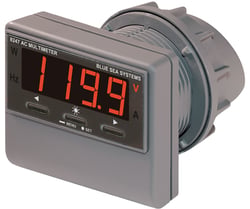 Picture of Blue Sea Systems 8247BSS AC Digital Multi-Function Meter with Alarm 80-249V