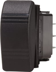 Picture of Blue Sea Systems 8290BSS Contura III Water Resistant Rocker Switch DPDT (On)-Off-(On)