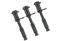 Picture of Bulletproof Hitches BLACKBPLP3 Locking Hitch Pin Set - 5/8 Inch Barbell Style 3-Pack