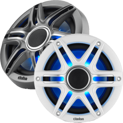 Picture of Clarion 010-03048-00 6.5-Inch Premium Marine Coaxial Speakers with RGB LED Lighting