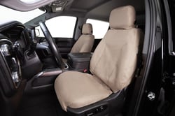 Picture of Covercraft SS2576PCTP Polycotton SeatSaver Custom Front Row Seat Covers Taupe