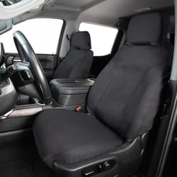 Picture of Covercraft SS2612PCCH Polycotton SeatSaver Custom Front Row Seat Covers Charcoal