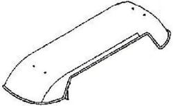 Picture of Dometic 9108553388 Refrigerator Roof Vent Cap Polar White