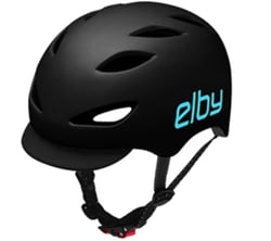 Picture of Elby Bikes E0915ML Urban Commuter Helmet with Visor Black M/L