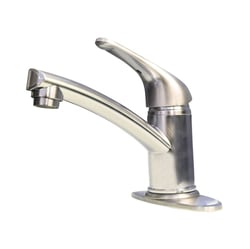 Picture of American Brass SL70LVRNE Single Lever Bathroom Faucet with Extended Roman Spout Brushed Nickel