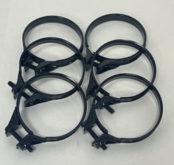 Picture of Helix Racing Products 110-1038 OEM Style Hose Clamps Black 35-38mm 6-Pack