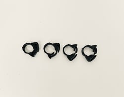 Picture of Helix Racing Products 111-2223 Nylon Cable Ties Ratchet Clamps 13/32" Black 100 Pack