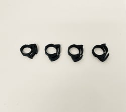 Picture of Helix Racing Products 111-2224 Nylon Ratchet Clamps 15/32" - 100 Pack Black