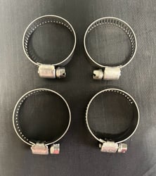 Picture of Helix Racing Products 114-6412 Stainless Steel Worm Drive Hose Clamps 13-32mm (Pack of 4)