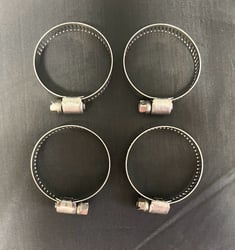 Picture of Helix Racing Products 114-6416 Stainless Steel Worm Drive Hose Clamps 13-38mm (4-Pack)