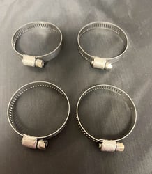 Picture of Helix Racing Products 114-6420 Stainless Steel Worm Drive Hose Clamps 19-44mm (Pack of 4)