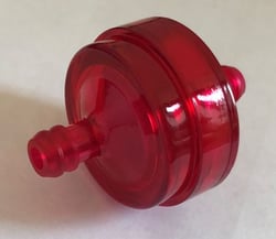 Picture of Helix Racing Products 118-9017 Inline Fuel Filter 1/4 Inch 6mm Large Disk 150 Micron