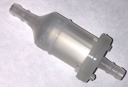 Picture of Helix Racing Products 118-9024 Inline Fuel Filter 1/4 Inch 6mm Round White