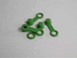Picture of Helix Racing Products 202-2003 Brake Bleeder Cap Set Green with Tether