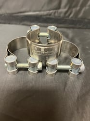 Picture of Helix Racing Products 2122755 Stainless Steel Exhaust Muffler Clamp 1.44-1.58 Inch