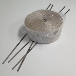 Picture of Helix Racing Products 525-2004 Tan Exhaust Wrap Kit 2" x 25 ft with Ties