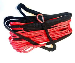Picture of Helix Racing Products 600-2050 Synthetic Winch Rope 3/16" x 50 ft Red