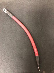 Picture of Helix Racing Products 680-6708 Battery Cable Red 8 Foot Positive Terminal