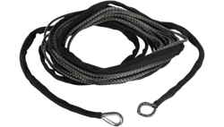 Picture of Helix Racing Products 700-5150 Synthetic Winch Rope 1/4" x 50 ft Black