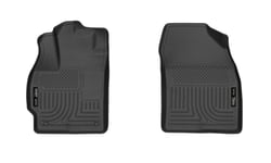 Picture of Husky Liners 13491 WeatherBeater Front Floor Liners - Black Thermoplastic 2-Piece Set