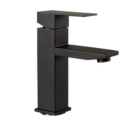Picture of Lippert Components 2024025313 Flow Max Square Bathroom Faucet Black Matte Single Handle