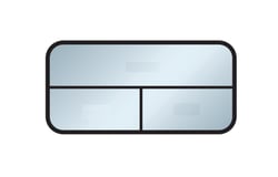 Picture of Lippert Components V000341821 3000 Series RV Skylight 42x36x17 Side Vent Black