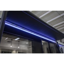 Picture of Lippert Components V000315206 15' Solera Power Awning Roller Assembly Black Fabric with LED Lights