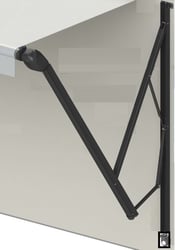 Picture of Lippert Components V000467182 RV Patio Awning Hardware Kit 63 Inch Black