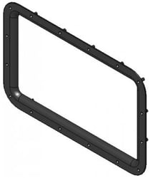 Picture of Lippert Components V000450276 RV Entry Door Window Frame 48" x 35" Black